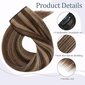 Plaukų sruoga su segtuku Silk-co, ruda, 45 cm, 1 vnt. kaina ir informacija | Plaukų aksesuarai | pigu.lt