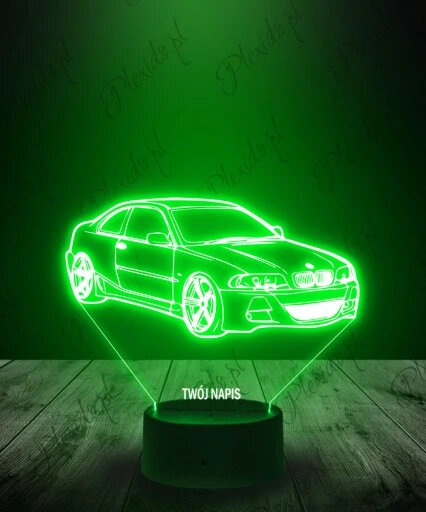Plexido 3D LED lempa, BMW E46 kaina ir informacija | Staliniai šviestuvai | pigu.lt