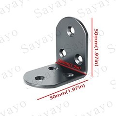 Мебельный уголок Sayayo 50x50x38x3 мм 4 шт цена и информация | Крепежные изделия | pigu.lt