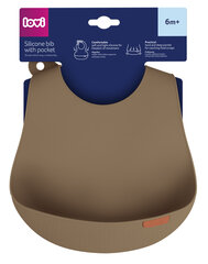 Нагрудник силиконовый Lovi 51/031, коричневый цвет цена и информация | Слюнявчики | pigu.lt