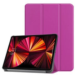 iLike Tri-Fold ekologiškos odos stovo dėklas Apple iPad 9,7'' (2017) / (2018) / Air (2013) / Air 2 (2014) Violetinė kaina ir informacija | Planšečių, el. skaityklių dėklai | pigu.lt