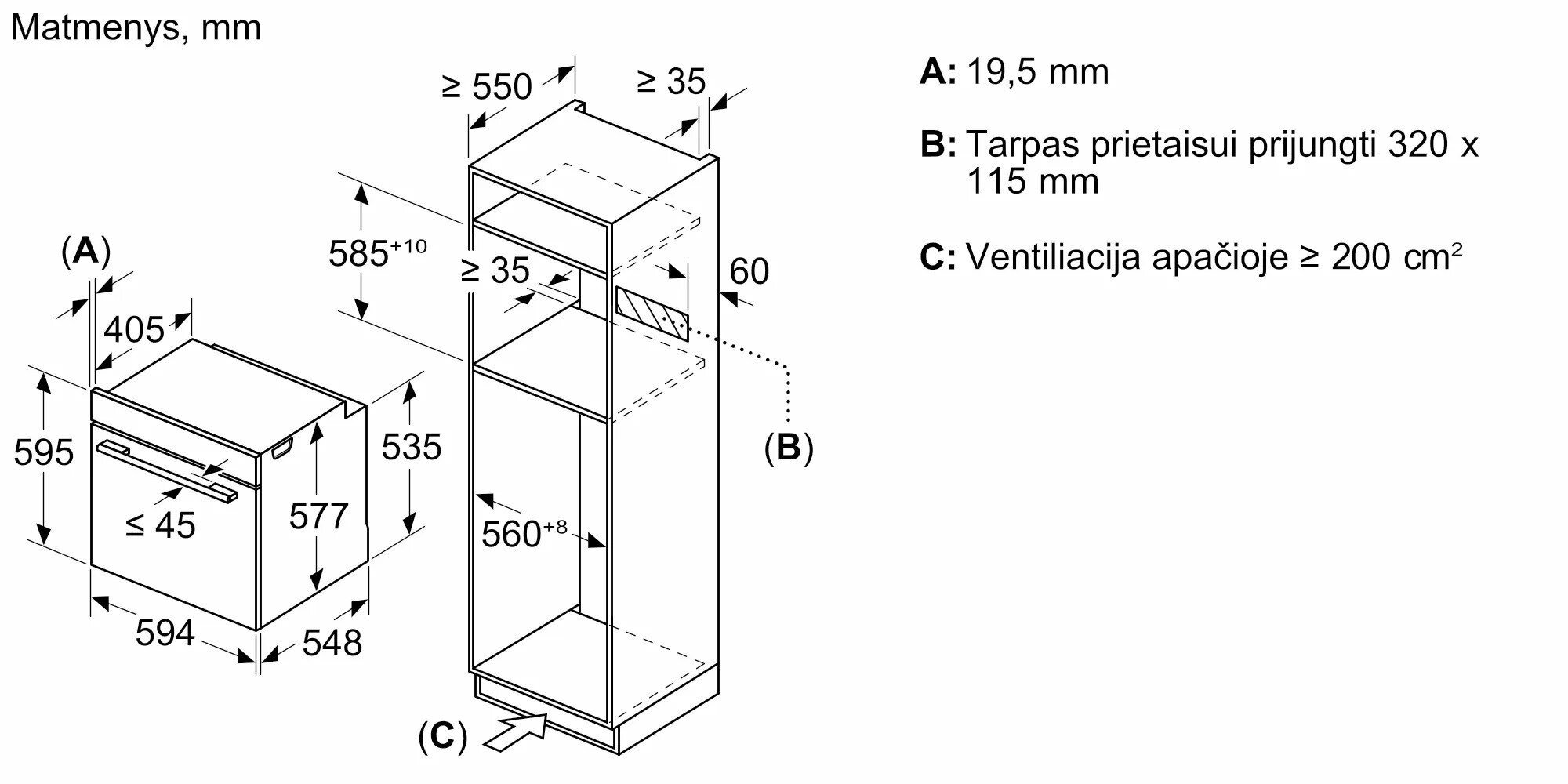 Bosch HNG978NB1 цена и информация | Orkaitės | pigu.lt