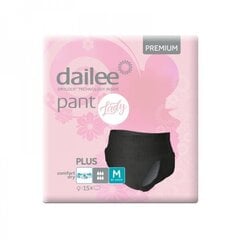 Sauskelnės juodos Dailee Pant Lady Premium Black Plus M, 15 vnt. цена и информация | Подгузники, прокладки, одноразовые пеленки для взрослых | pigu.lt