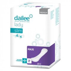 Urologiniai įdėklai Dailee Lady Premium Slim Maxi, 28 vnt. цена и информация | Подгузники, прокладки, одноразовые пеленки для взрослых | pigu.lt