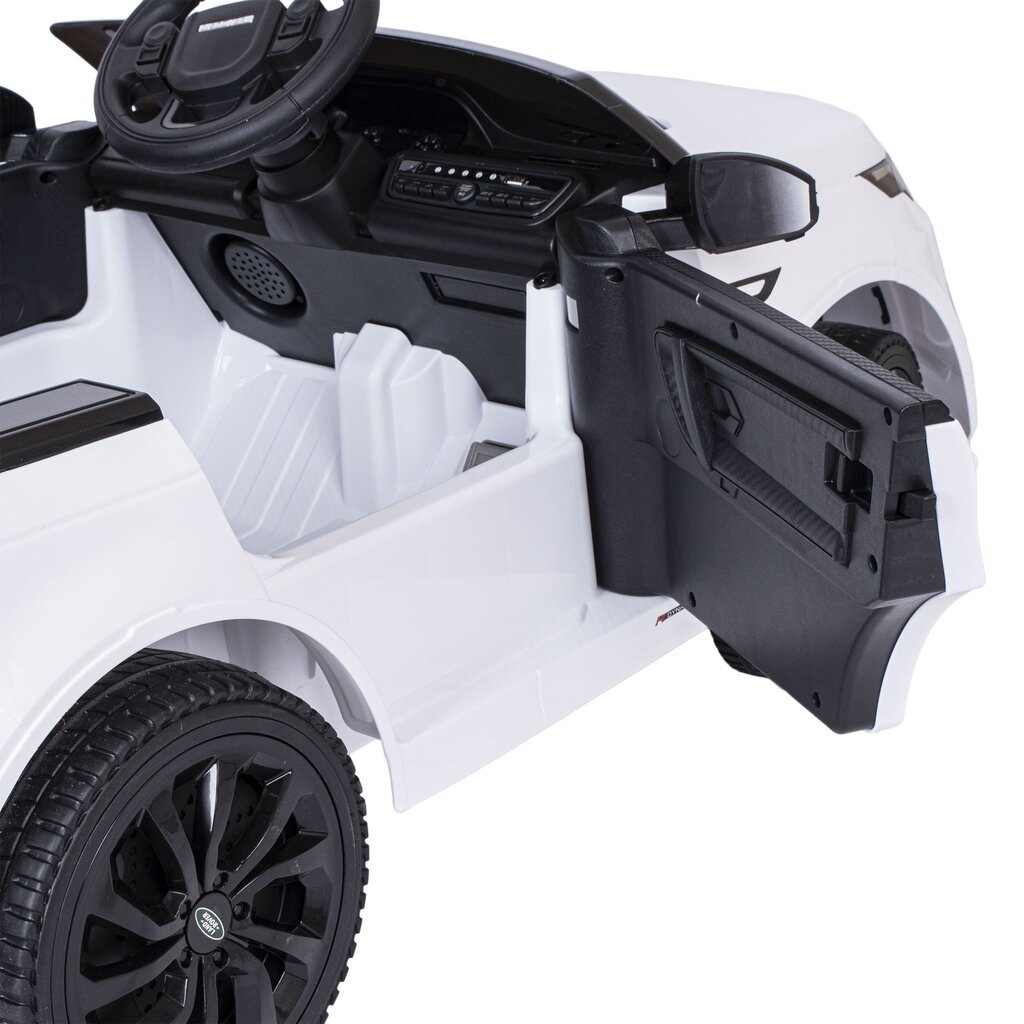 Dvivietis vaikiškas elektromobilis Land Rover Discovery, baltas цена и информация | Elektromobiliai vaikams | pigu.lt