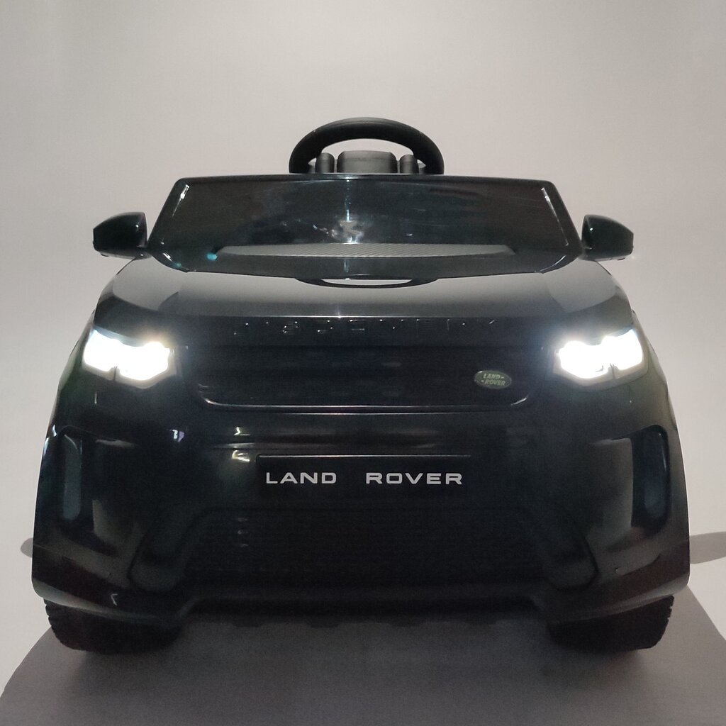 Dvivietis vaikiškas elektromobilis Land Rover Discovery, juodas kaina ir informacija | Elektromobiliai vaikams | pigu.lt