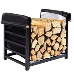 Hakan medinių krepšių stovas su ištraukiamu įdėklu kaina ir informacija | Priedai šildymo įrangai | pigu.lt