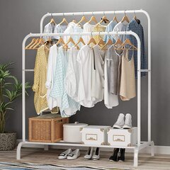 Двустворчатый шкаф-стеллаж цена и информация | Вешалки для одежды | pigu.lt