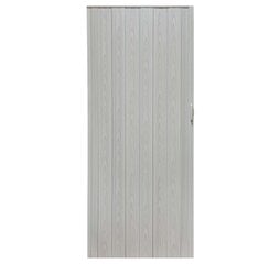 Складная дверь, 004 07, серый дуб, 80 см цена и информация | Межкомнатные двери | pigu.lt