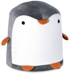 Vaikiškas pufas Pingvinas L, pilkas/baltas kaina ir informacija | Vaikiški sėdmaišiai, foteliai, pufai | pigu.lt