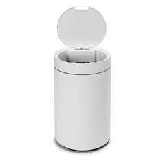 Автоматическая корзина для мусора JUNK белая цена и информация | Мусорные баки | pigu.lt