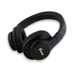 Guess PU Leather 4G Tone on Tone Script Logo BT5.3 Stereo Headphone Black цена и информация | Наушники | pigu.lt