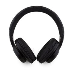 Guess PU Leather 4G Tone on Tone Script Logo BT5.3 Stereo Headphone Black цена и информация | Наушники | pigu.lt