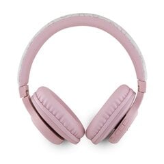 Guess PU Leather 4G Tone on Tone Script Logo BT5.3 Stereo Headphone Pink цена и информация | Наушники | pigu.lt
