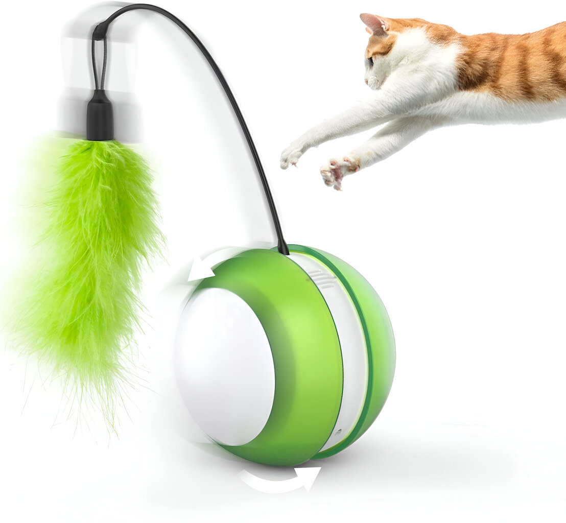 Išmanus interaktyvus savaime besisukantis žaislas katėms LIVMAN H-42 kaina ir informacija | Žaislai katėms | pigu.lt