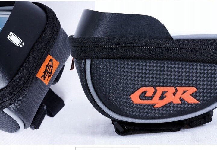 Dviračio krepšys rėmui CBR, juodas kaina ir informacija | Kiti dviračių priedai ir aksesuarai | pigu.lt