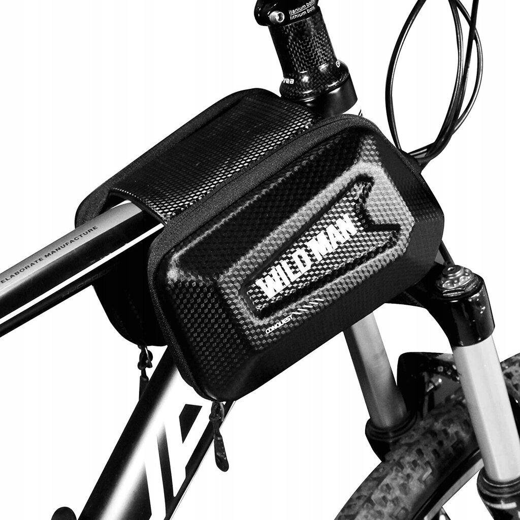 Neperšlampamas dviračių krepšys Wildman 150, juodas kaina ir informacija | Kiti dviračių priedai ir aksesuarai | pigu.lt