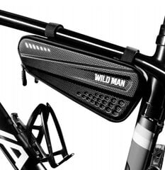 Vandeniui atspari dviračio daiktadėžė Wildman 154, juoda kaina ir informacija | Kiti dviračių priedai ir aksesuarai | pigu.lt