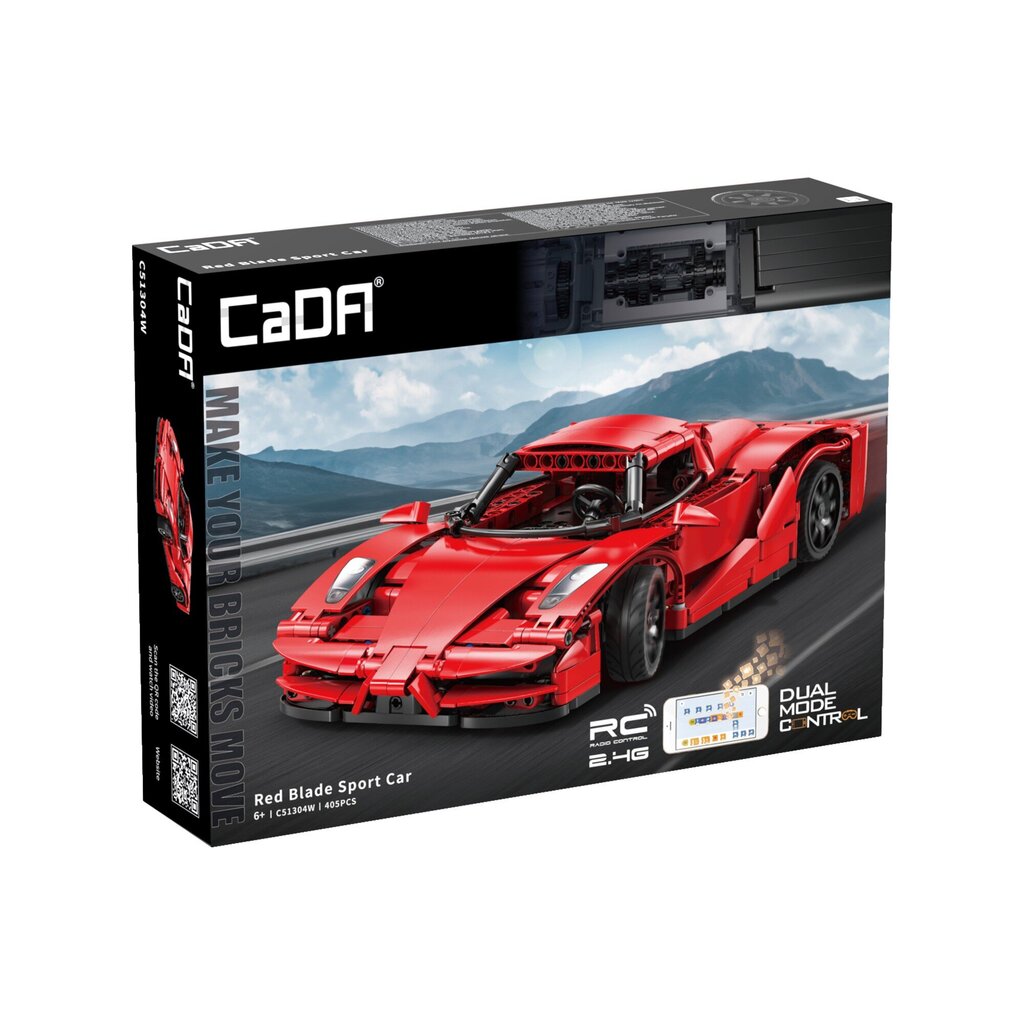 Konstruktorius CaDA Red Blade Sports Car RC Dual Mode, 405 d. цена | pigu.lt