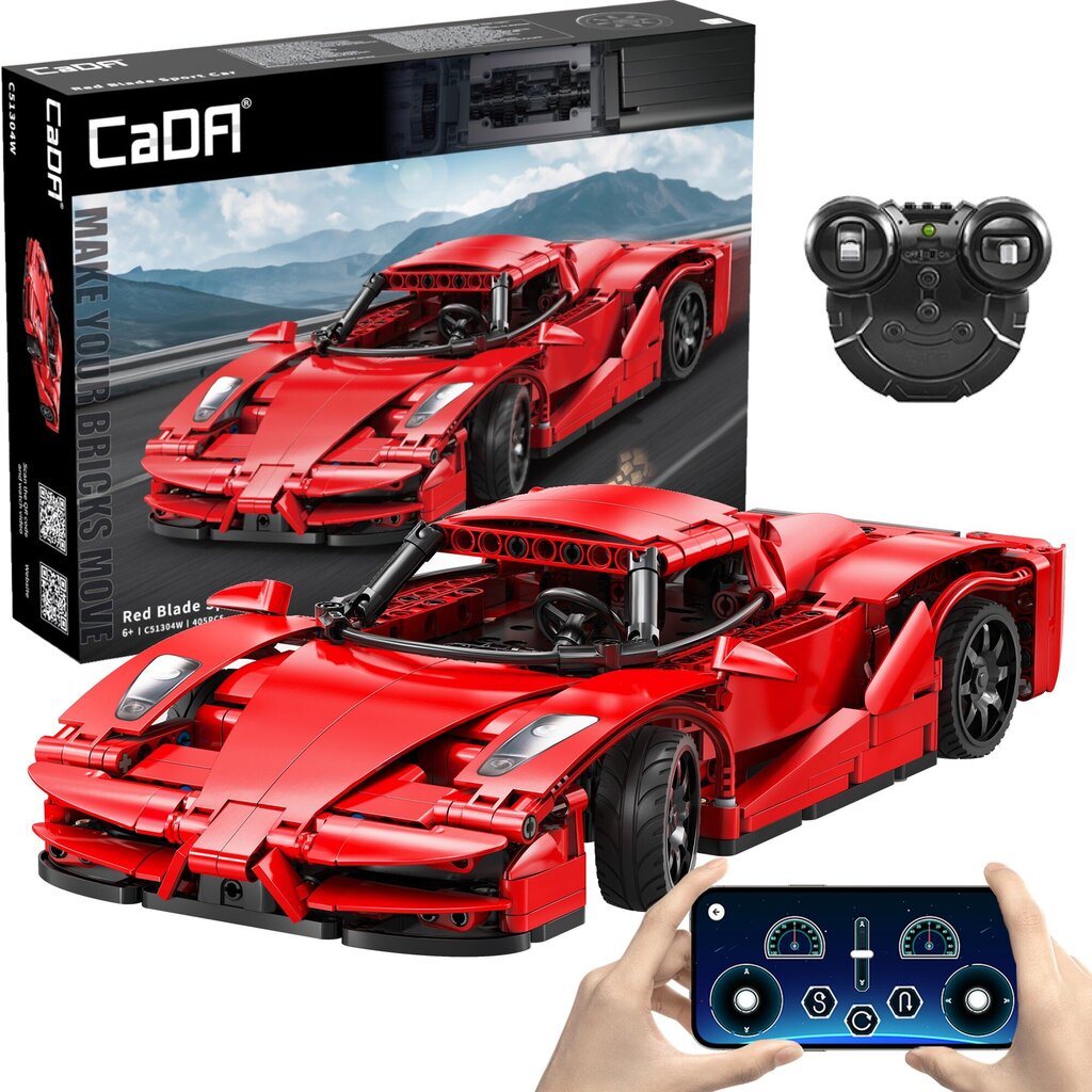 Konstruktorius CaDA Red Blade Sports Car RC Dual Mode, 405 d. цена | pigu.lt