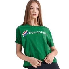 Marškinėliai moterims Superdry W1010496A GAG, žali цена и информация | Женские футболки | pigu.lt