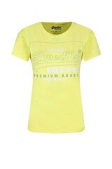 Marškinėliai moterims Superdry W1010102A, geltoni цена и информация | Футболка женская | pigu.lt