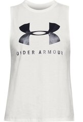 Marškinėliai moterims Under Armour 134415, pilki цена и информация | Женские футболки | pigu.lt