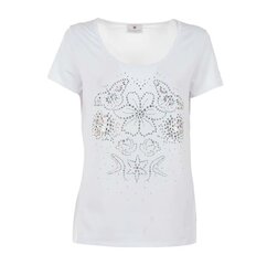 Marškinėliai moterims Braccialini D01TSI07W-08, balti kaina ir informacija | Marškinėliai moterims | pigu.lt