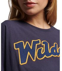 Superdry marškinėliai moterims W1010806A JVK, pilki kaina ir informacija | Marškinėliai moterims | pigu.lt