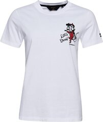 Marškinėliai moterims Superdry W1010846A, balti цена и информация | Женские футболки | pigu.lt