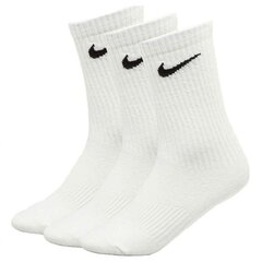 Sportinės kojinės unisex Nike, baltos, 3 poros цена и информация | Мужские носки | pigu.lt