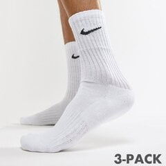 Sportinės kojinės unisex Nike, baltos, 3 poros цена и информация | Мужские носки | pigu.lt