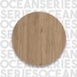Šoninis stalas Asir, 60x60x25,5 cm, rudas цена и информация | Kavos staliukai | pigu.lt