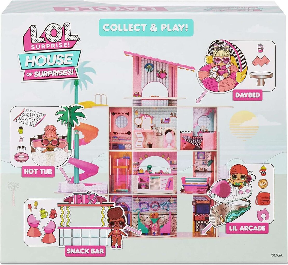 Lėlės rinkinys L.O.L. Surprise House MGA Entertainment kaina ir informacija | Žaislai mergaitėms | pigu.lt