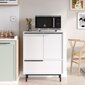 Virtuvės spintelė Asir, 74,8x90,4x35,5 cm, balta kaina ir informacija | Virtuvinės spintelės | pigu.lt