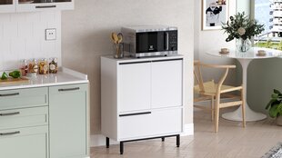 Кухонный шкаф, Асир, 74,8x90,4x35,5 см, белый цена и информация | Кухонные шкафчики | pigu.lt