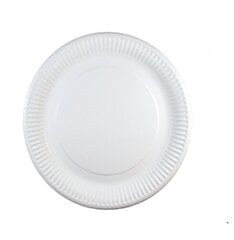 Тарелка картонная 23см, 100 шт. цена и информация | Посуда, тарелки, обеденные сервизы | pigu.lt