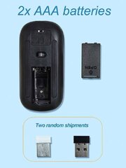 Беспроводная мышь для компьютера, Electronics LV-222, черная цена и информация | Мыши | pigu.lt