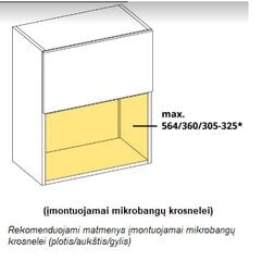 Pakabinama spintelė Carrini W2 MK 60, balta цена и информация | Кухонные шкафчики | pigu.lt