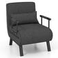 Konvertuojama sofa-lova 4 in 1 Costway, pilka цена и информация | Sofos | pigu.lt