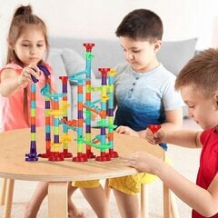 Spalvinga kamuoliukų trasa Marble run, 113 d. kaina ir informacija | Žaislai berniukams | pigu.lt