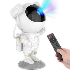LED 3D galaktikų ir žvaigždžių projektorius Astronaut, baltas цена и информация | Праздничные декорации | pigu.lt