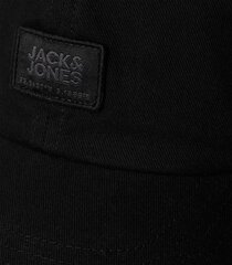 Мужская кепка Jack & Jones, черный цена и информация | Мужские шарфы, шапки, перчатки | pigu.lt