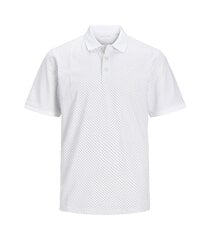 Jack & Jones marškinėliai vyrams 12249286*02, balti kaina ir informacija | Vyriški marškinėliai | pigu.lt