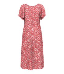 ONLY женское платье 15315463*01, красный/натурально-белый 5715512023823 цена и информация | Платья | pigu.lt