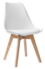 Kėdė Nantes, balta kaina ir informacija | Virtuvės ir valgomojo kėdės | pigu.lt
