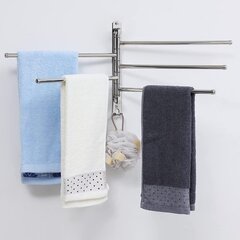 Vonios rankšluosčių džiovintuvas chromas kaina ir informacija | Vonios kambario aksesuarai | pigu.lt