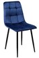 Kėdė Denver, mėlyna kaina ir informacija | Virtuvės ir valgomojo kėdės | pigu.lt