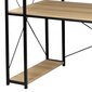 Medinis stalas, rudas kaina ir informacija | Kompiuteriniai, rašomieji stalai | pigu.lt