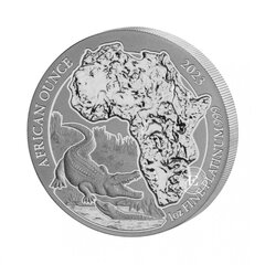 Platininė moneta Krokodilas, Ruanda, 2023 kaina ir informacija | Numizmatika | pigu.lt